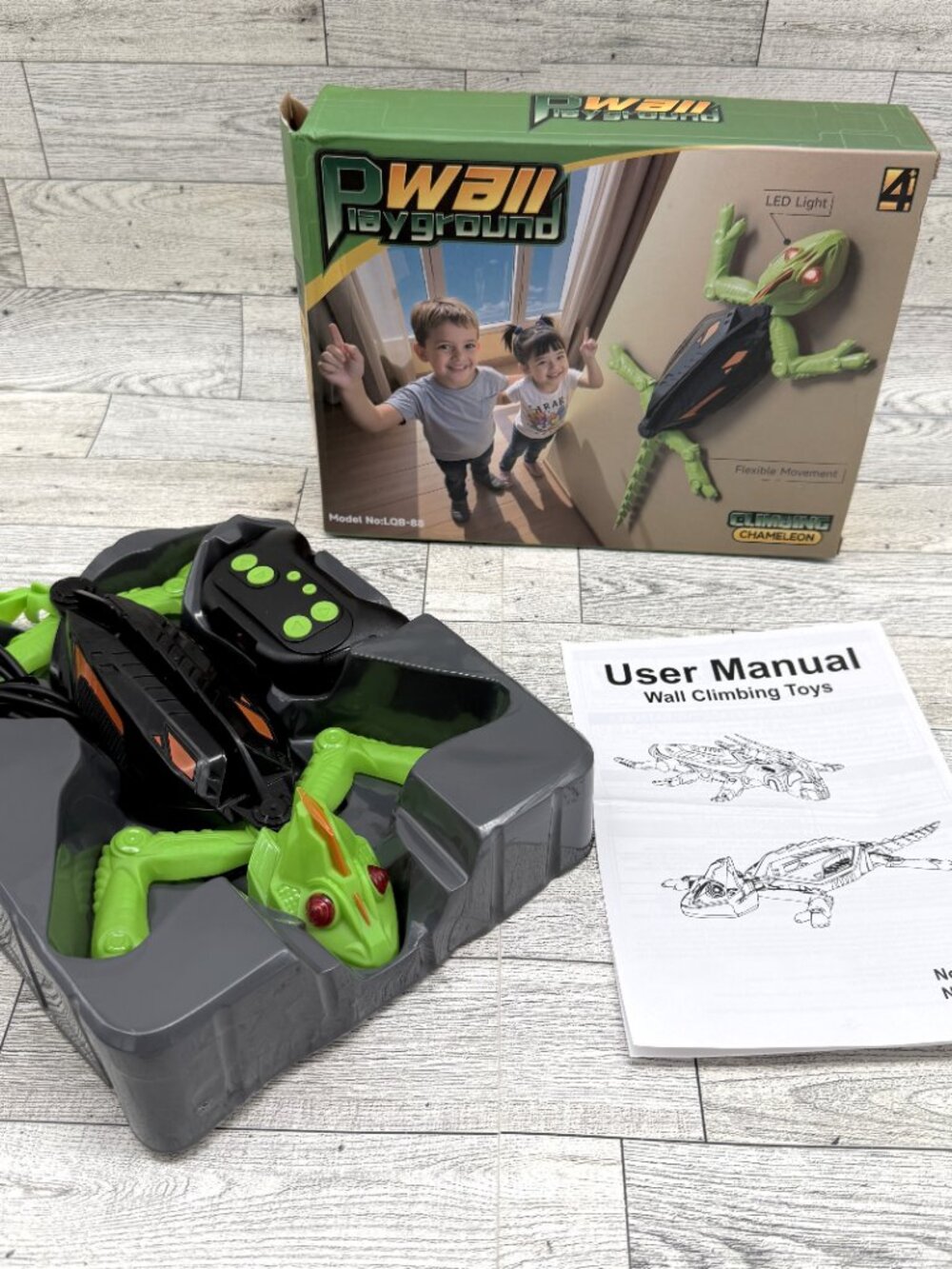 Brand New Open Box 2025 PWall Playground Climbing Chameleon Model LQB-88, Remote